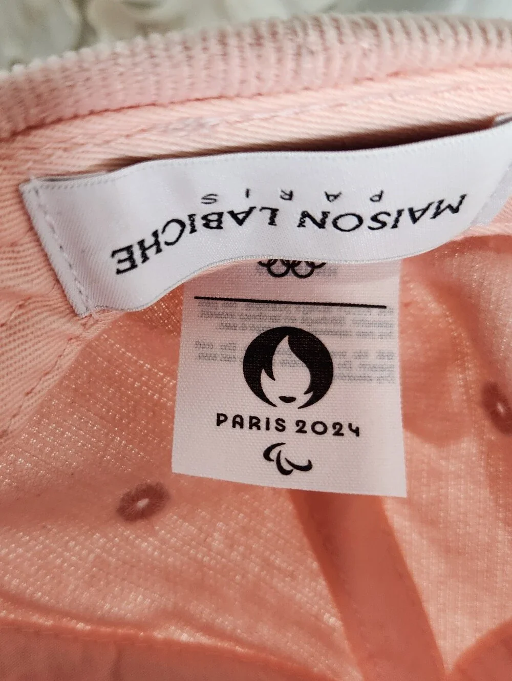 Maison Labiche Pink Amour Hat Corduroy